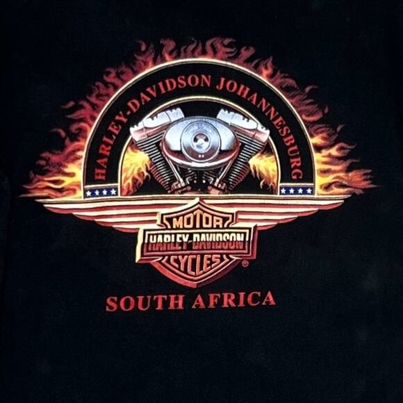 Vintage Harley Davidson Eagle South Africa T-Shirt Tee Size M 2000 Y2K USA - Picture 4 of 9